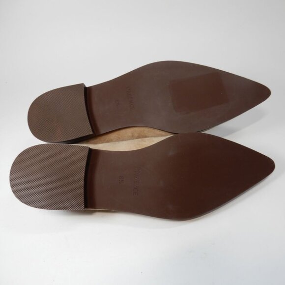 L'AGENCE Elise III Pointed Toe Oxford Flat Shoes Size 6.5 Cappuccino Suede NEW - Picture 16 of 16